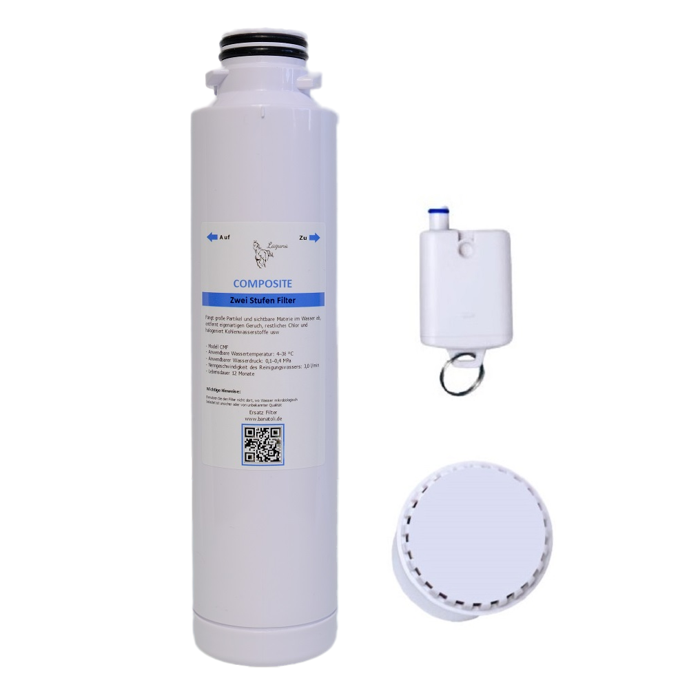 Laguna Ersatz Wasserfilter - Composite Filter + PP Sedimentfilter + Antibakterieller Hygienenachfilter