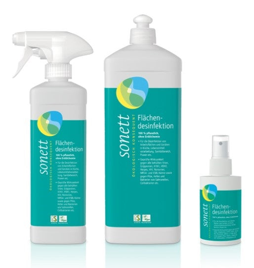 Sonett - дезинфицирующие и чистящие средства для рабочих поверхностей и кухонной техники