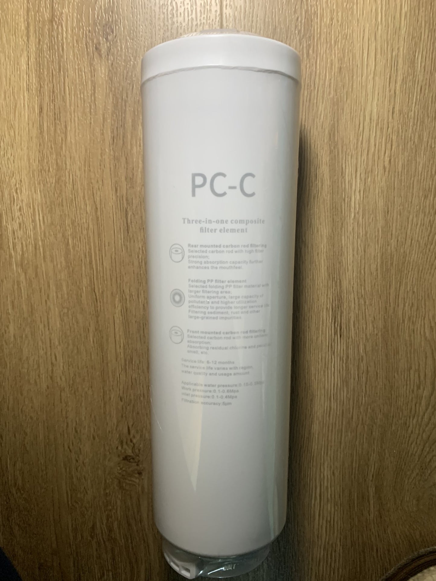 Сменный фильтр Фильтр для воды PC-C Фильтр с активированным углем без мембраны для системы обратного осмоса