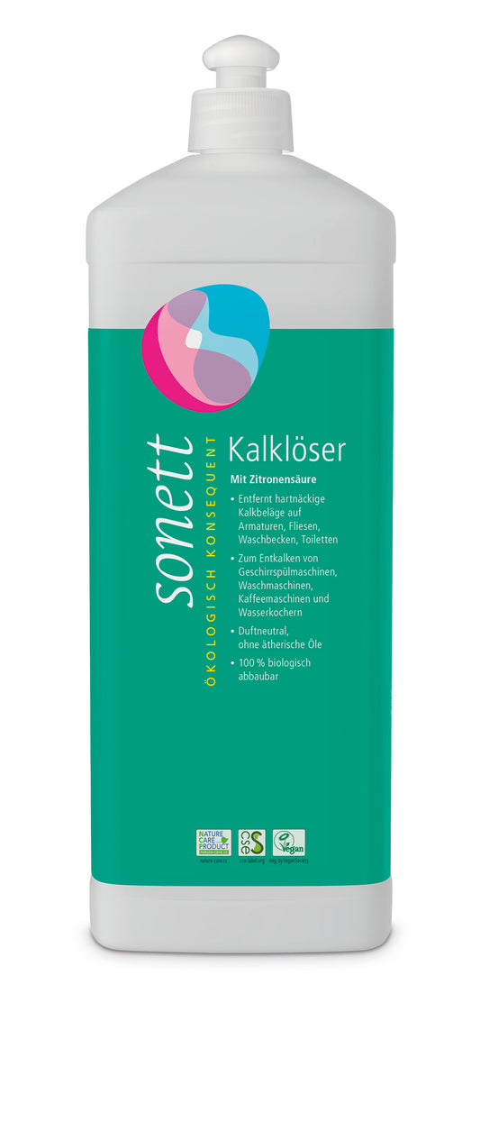Sonett - средство для удаления накипи с лимонной кислотой для удаления накипи в посудомоечных, стиральных машинах, кофемашинах и чайниках.