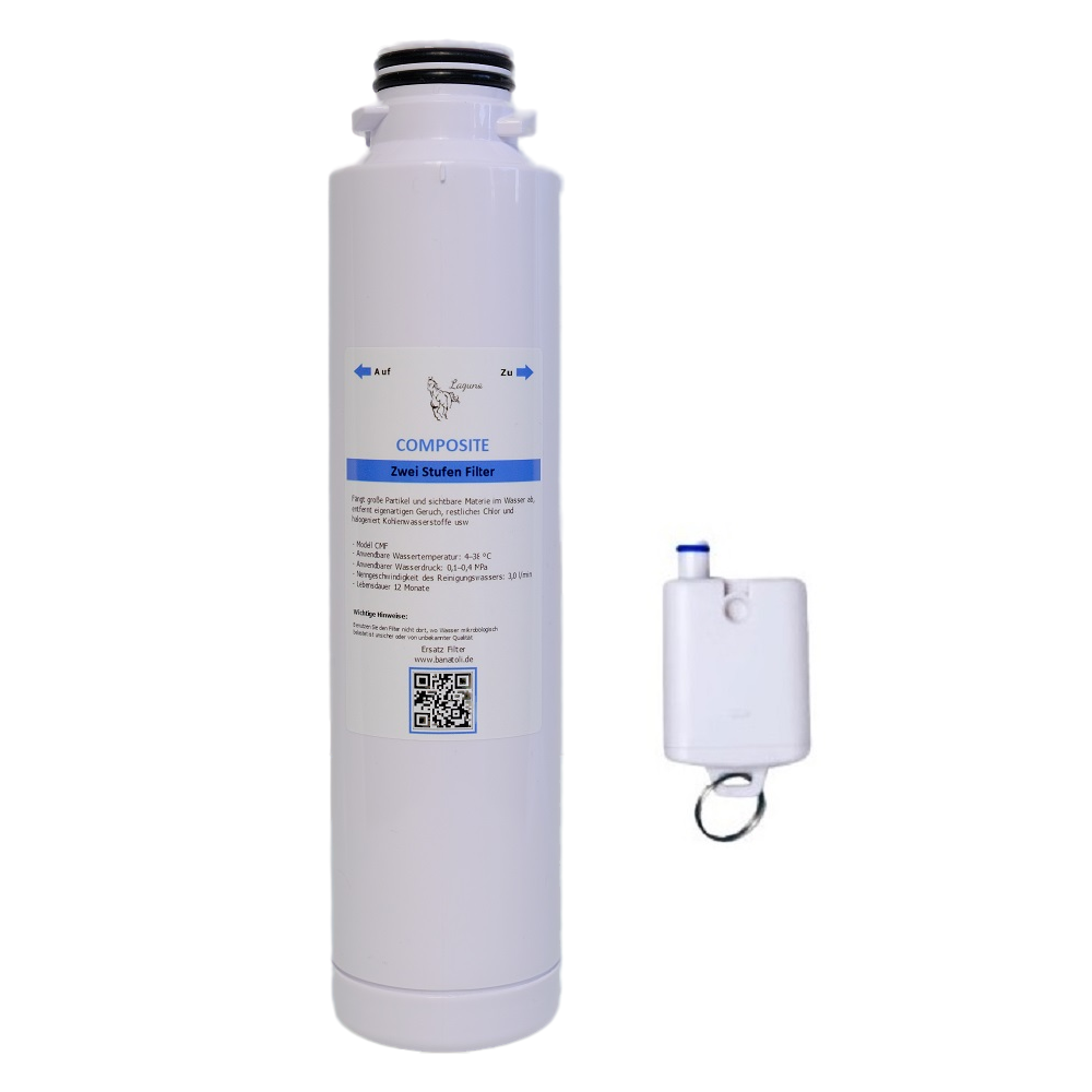 Laguna Composite Filter Wasserfilter mit Antibakterieller Hygienenachfilter