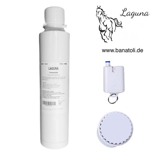 Laguna Composite Ersatz Wasserfilter + Sedimentfilter + Antibakterieller Hygienenachfilter