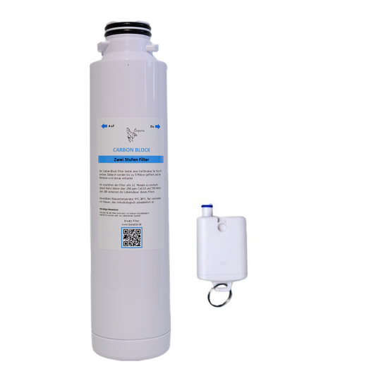 Water filter activated carbon filter without membrane carbon block