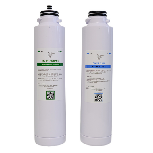 Laguna water filter set composite with osmosis membrane