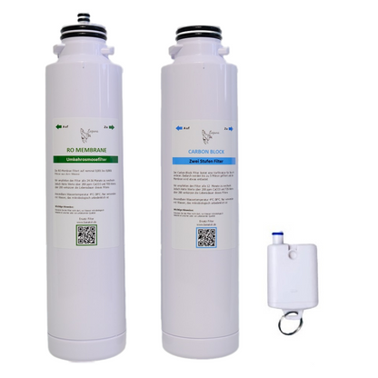 Laguna Wasserfilter Set Carbon mit Osmose Membrane