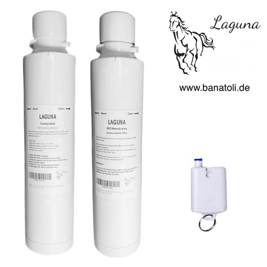 Laguna Composite Ersatz Wasserfilter mit Osmose Membrane und Antibakterieller Hygienenachfilter