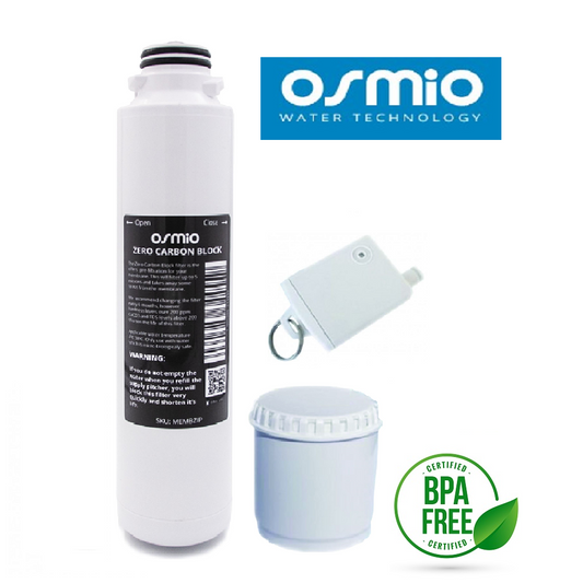 Osmio Carbon Block - Wasserfilter Aktivkohlefilter ohne Membrane