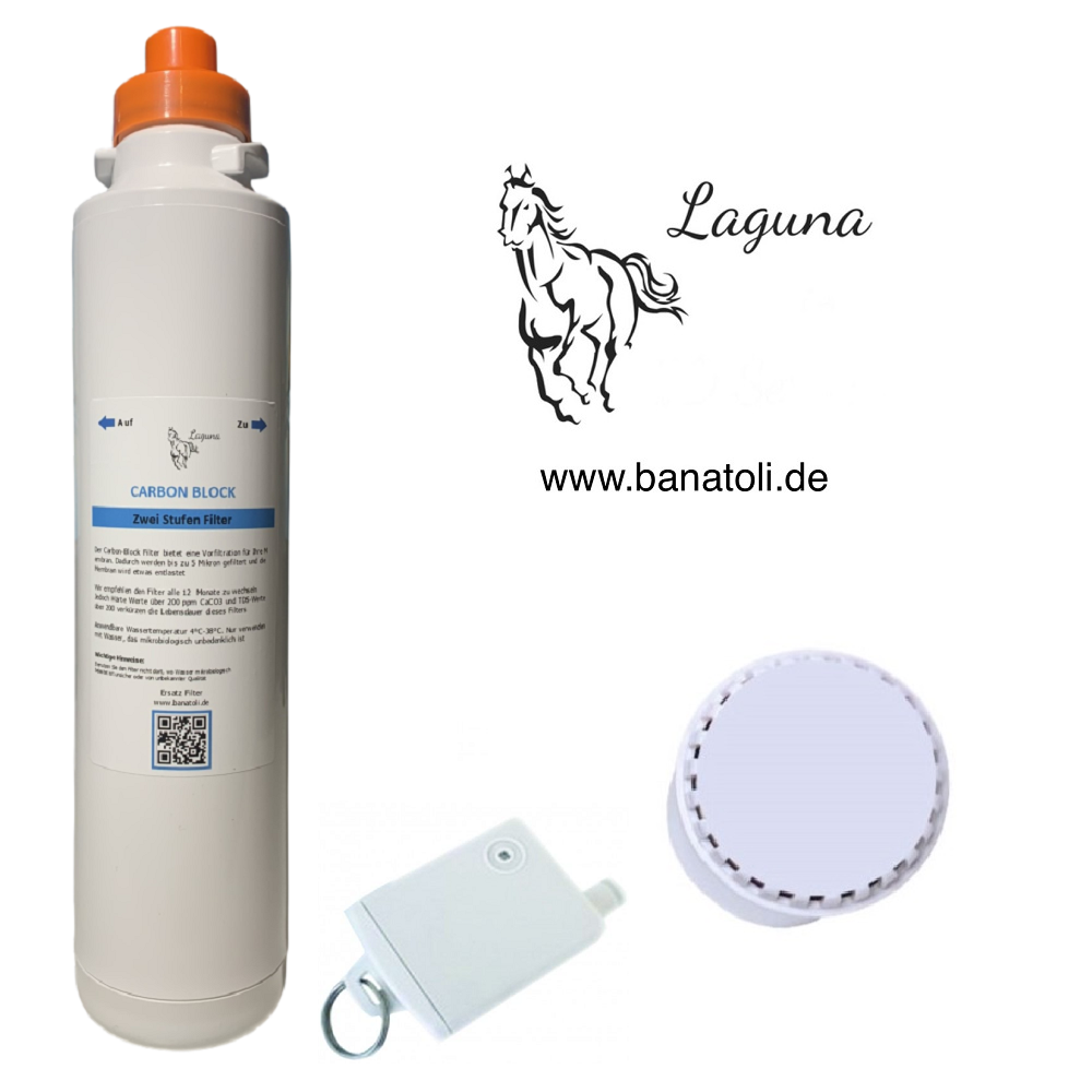 Laguna Ersatz Wasserfilter - Aktivkohlefilter Sedimentfilter Hygienenachfilter
