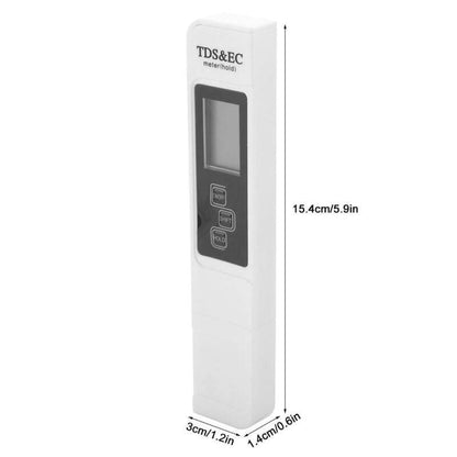 TDS  & EC Wassertester Digital Meter PPM Leitfähigkeitsmessgerät - LCD-Display