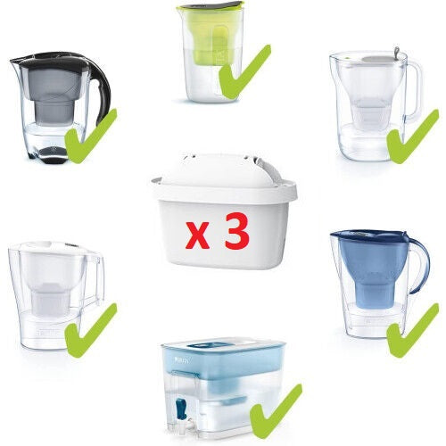 Quartal Set 3 passend für Brita Maxtra Universal Filterkartuschen , Wasserfilter für alle Brita